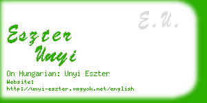 eszter unyi business card